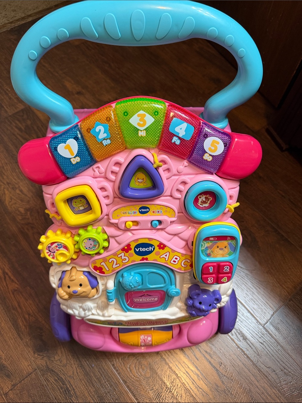 VTech Pink & Blue Activity Walker — Interactive Learning Toy for Toddlers